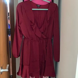 Maroon express medium dress